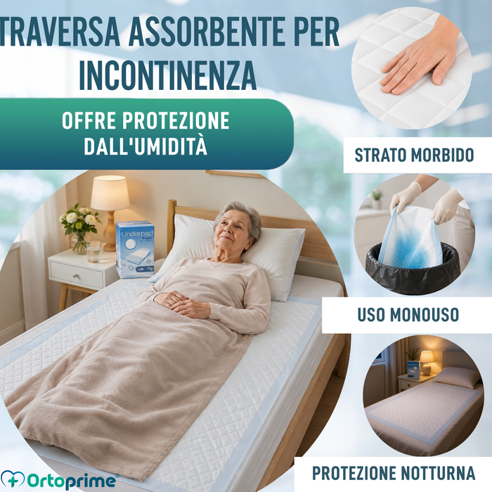 Assorbente Monouso Super Assorbente con Velo | 90x180 cm