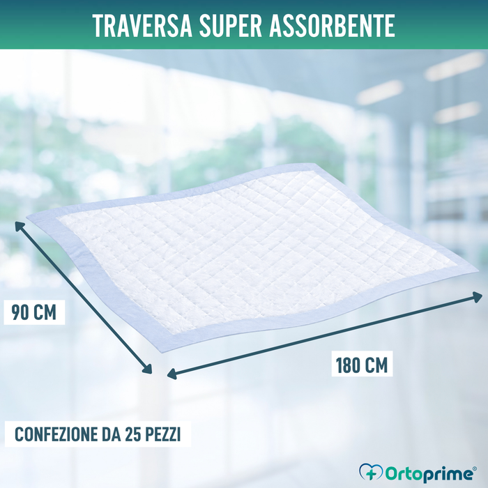 Assorbente Monouso Super Assorbente con Velo | 90x180 cm