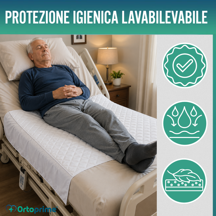 PACK 2 Tappetini Assorbenti Lavabili per Letto 90cm Plus 4,65 Litri/m2