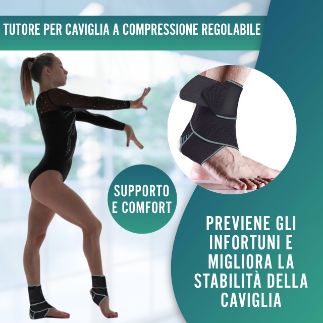 Tutore di supporto per caviglia da 1 pezzo con stabilizzatori laterali e cintura di fissaggio regolabile Protezione per distorsione alla caviglia per artre di recupero da infortuni 18 Tutore di supporto per caviglia da 1 pezzo con stabilizzatori laterali e cintura di fissaggio regolabile Protezione per distorsione alla caviglia per artre di recupero da infortuni 18