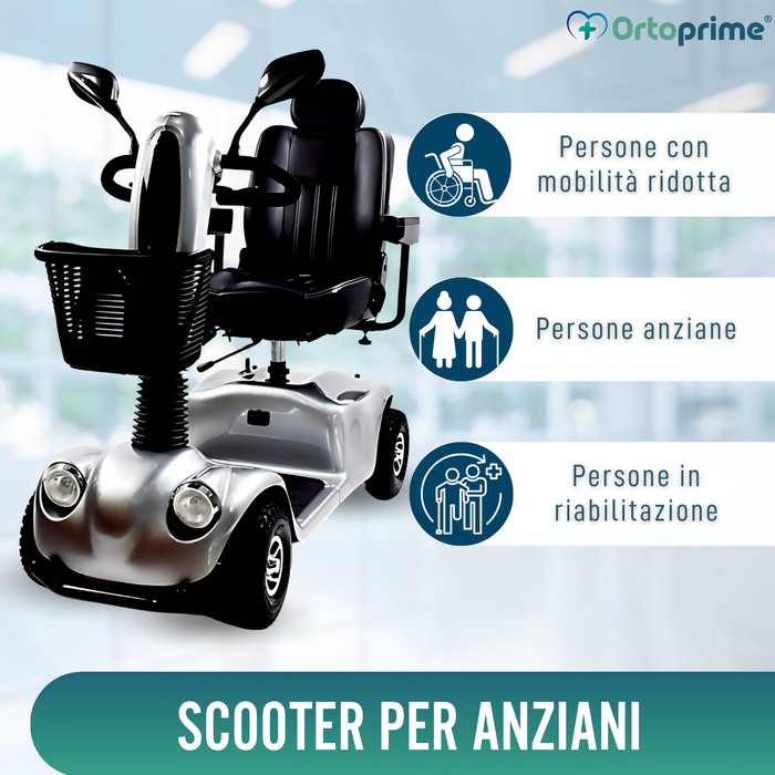 Scooter Elettrico per Adulti | Sospensioni Integrali 4 Ruote