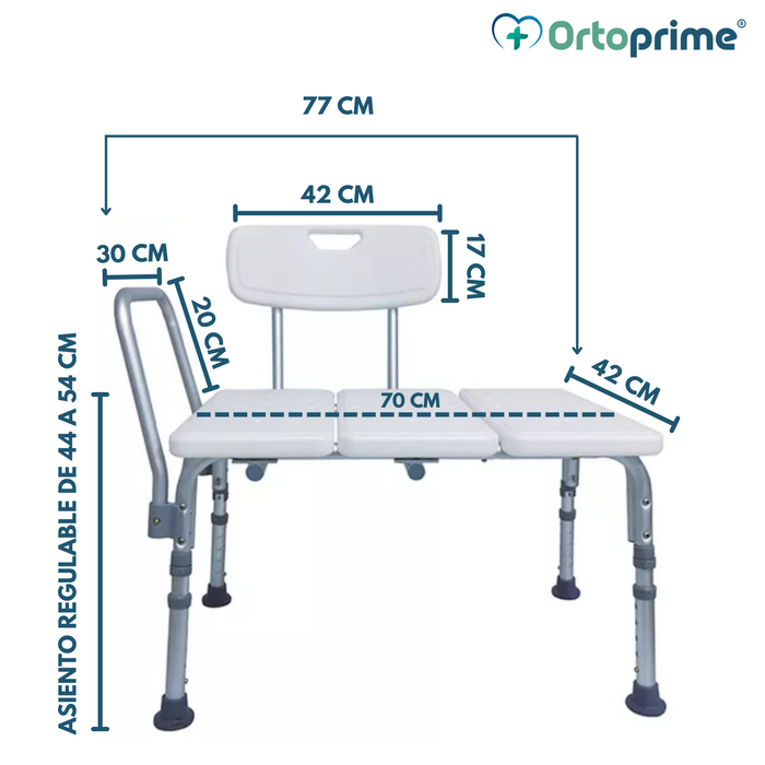 Sedia da Bagno Ortopedica per Trasferimento